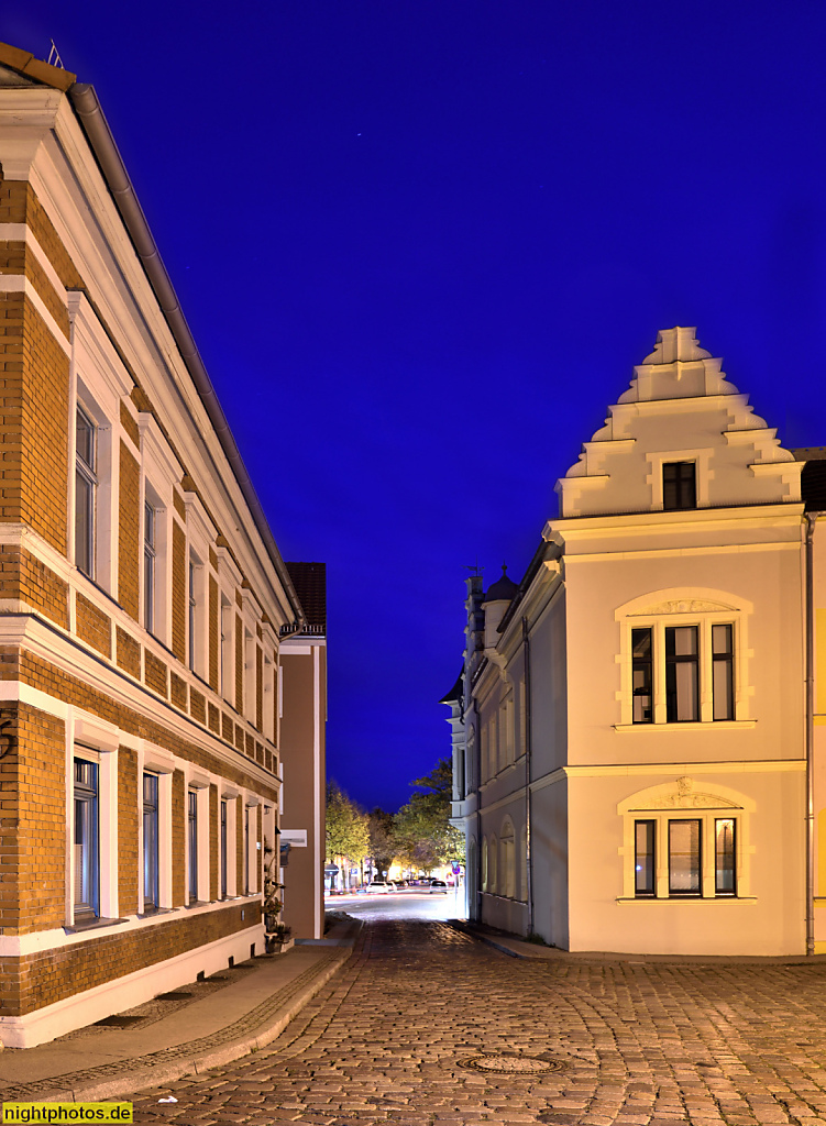 Bernau Altstadt Blick von Kirchgasse zur Brauerstrasse