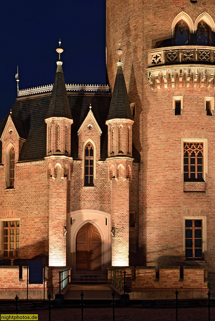 Babelsberg Flatowturm neogotisch erbaut 1853-1856 von Architekt Johann Heinrich Strack unter Leitung von Moritz Gottgetreu im Park Babelsberg