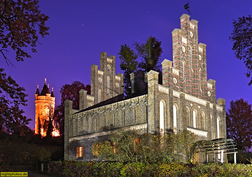 Babelsberg Matrosenhaus im Park Babelsberg erbaut 1842 von Johann Heinrich Strack im Stil Deutscher Gotik