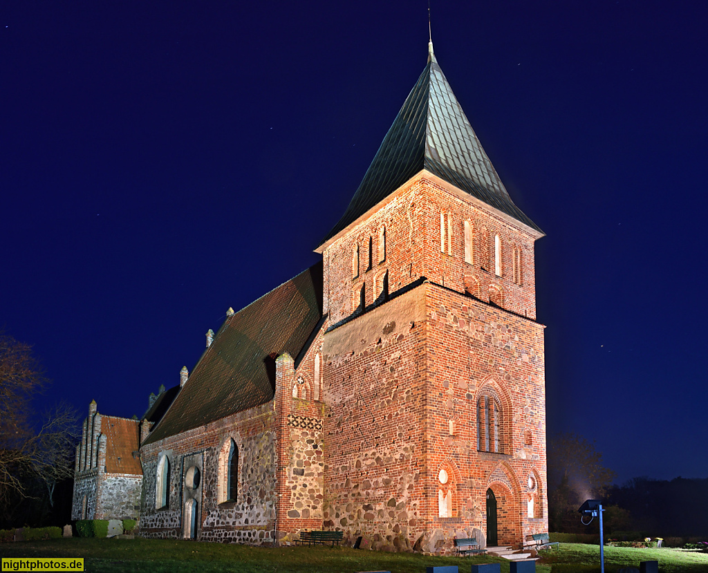 Rügen Bobbin Dorfkirche Sankt Pauli erbaut um 1400