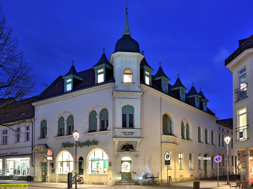 Bernau Adler-Apotheke erbaut 1901 im Jugendstil in der Bürgermeisterstrasse