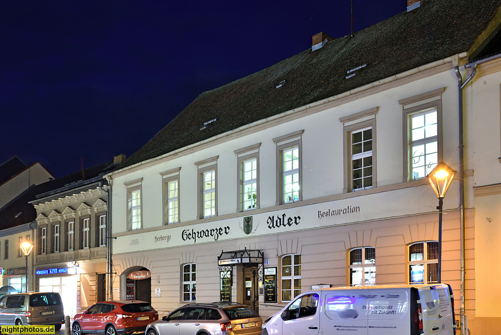 Bernau Restaurant Schwarzer Adler erbaut 1401 Umbau 1600 in der Berliner Strasse