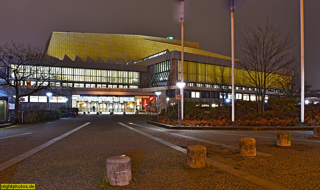 Berlin Mitte Tiergarten Staatsbibliothek im Kulturforum erbaut 1967-1978 von Hans Scharoun