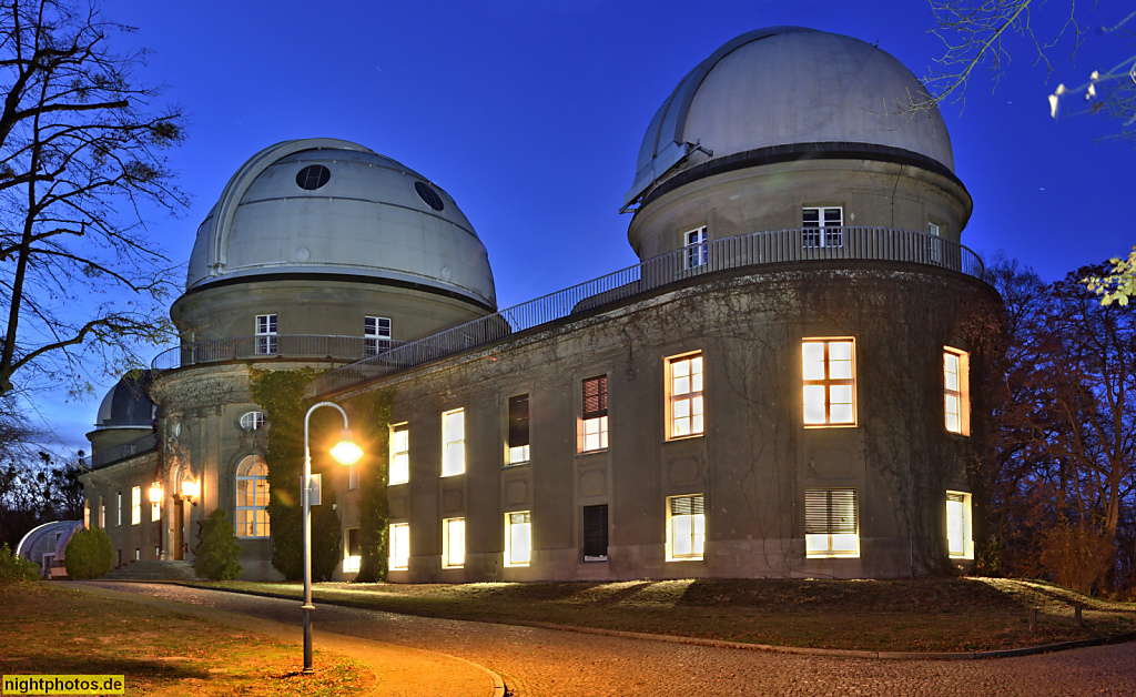 Potsdam Babelsberg Humboldthaus erbaut 1911-1913 von Baurat Hermann Eggert nach Entwurf von Georg Thür. Refraktorgebäude im Leibniz-Institut für Astrophysik