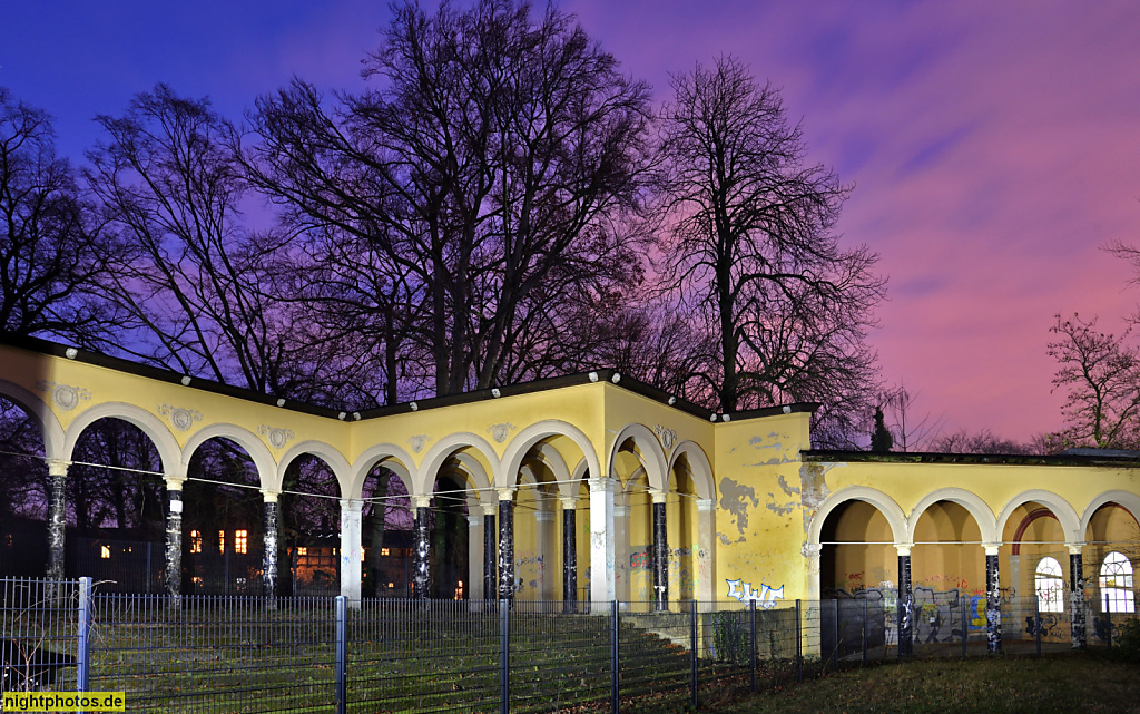 Berlin Charlottenburg Westend Ruhwaldpark Säulenhalle erbaut 1873-1880 von Franz Piater