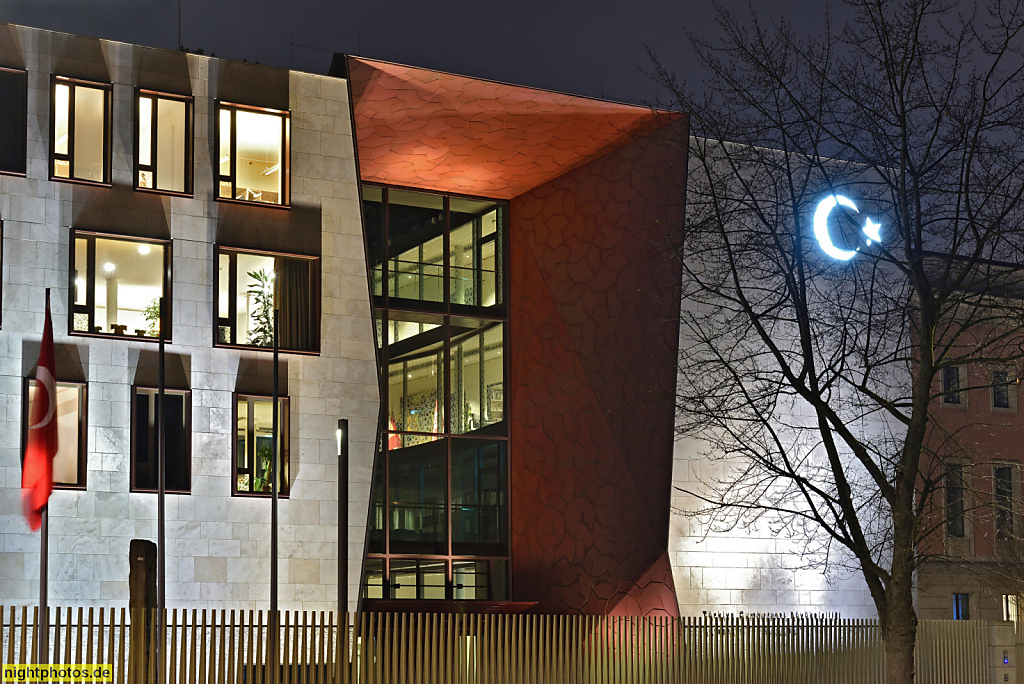 Berlin Tiergarten Türkische Botschaft erbaut 2011-2012 von NSH Architekten Volkmar Nickol, Felipe Schmidt, Thomas Hillig