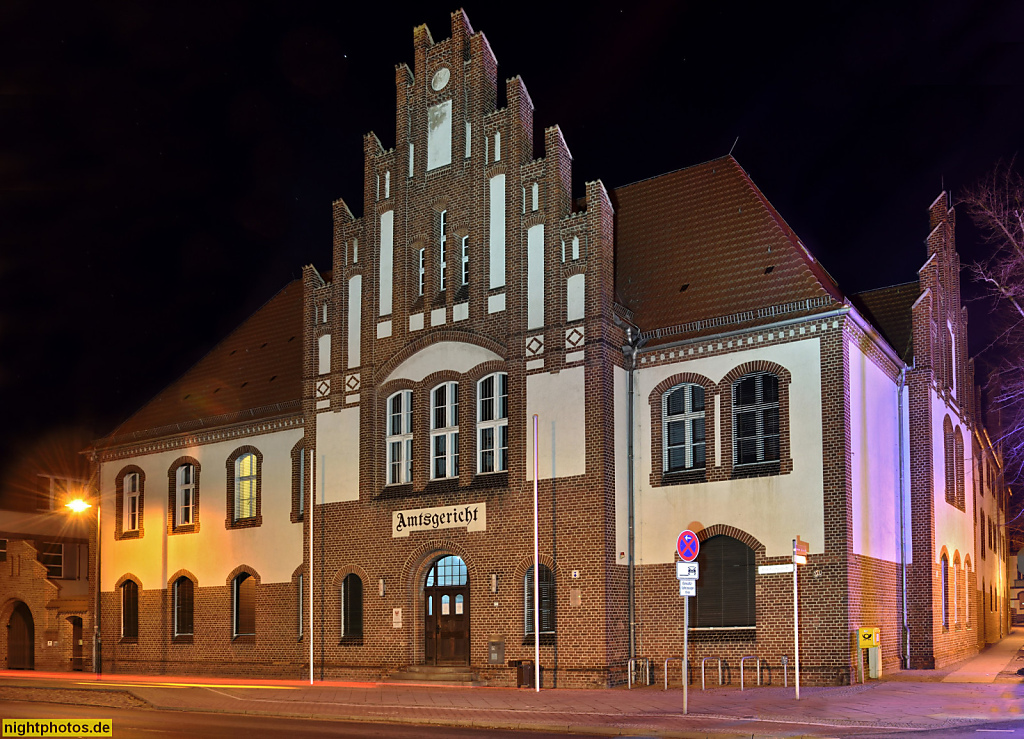 Bernau Amtsgericht erbaut 1903 als neogotischer Backsteinbau