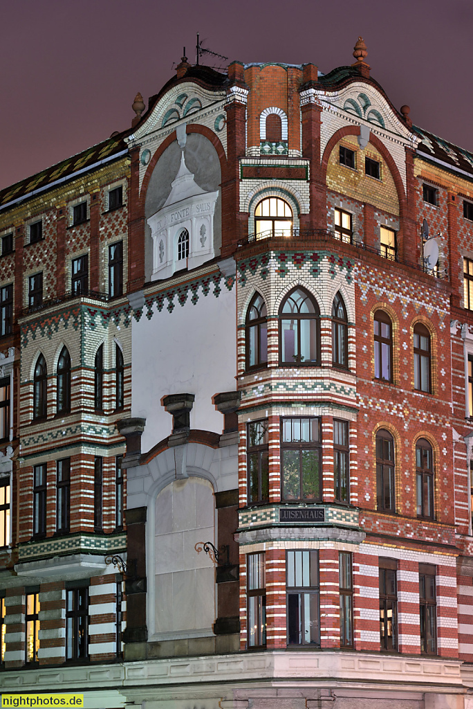 Berlin Mitte Gesundbrunnen Luisenhaus erbaut 1892-1893 von Carl Galuschki an der Badstrasse 38