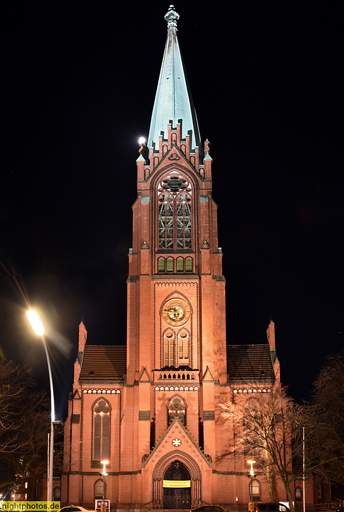 Berlin Schöneberg Apostel-Paulus-Kirche erbaut 1892-1894 von Franz Schwechten in Backsteingotik