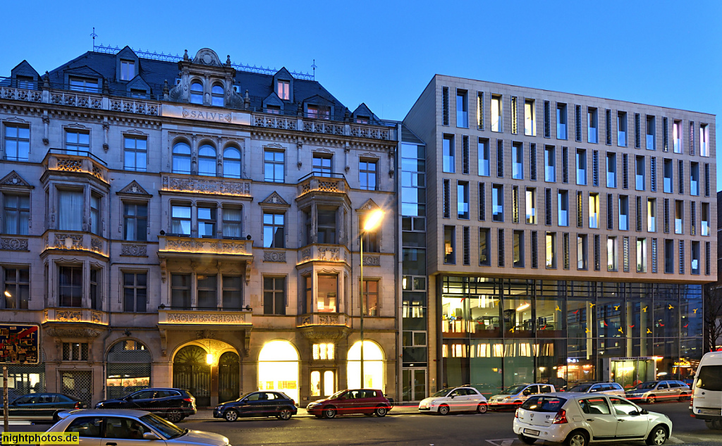 Berlin Kreuzberg Gutschowhaus erbaut 1895-1896 von Architekten Heinrich Kayser und Karl von Grossheim für Kaufmann A. Gutschow neben Ärztekammer Neubau