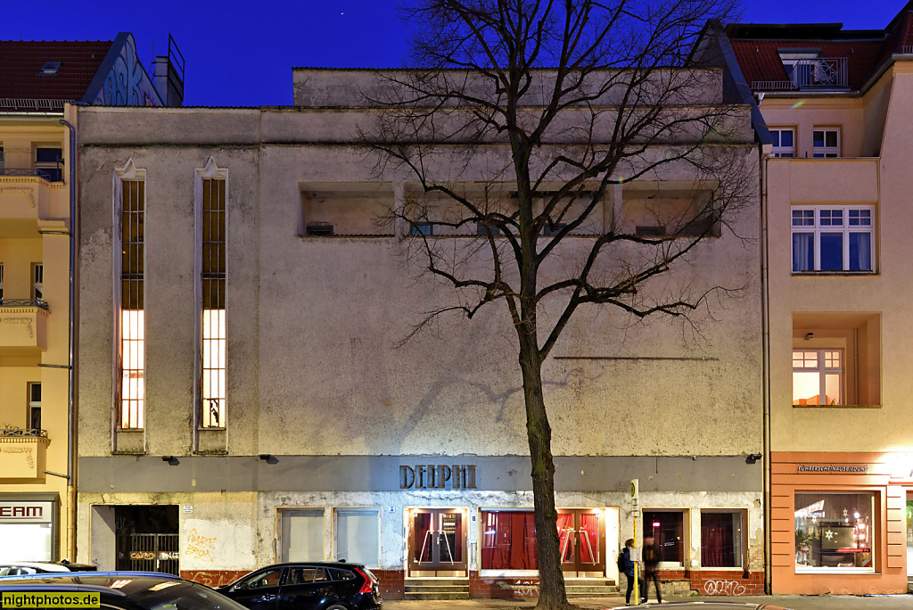 Berlin Weissensee ehemaliges Kino Delphi erbaut 1929 v Julius Krost u Heinrich Zindel. Drehort der Fernsehserie Babylon Berlin als 'Moka Efti'