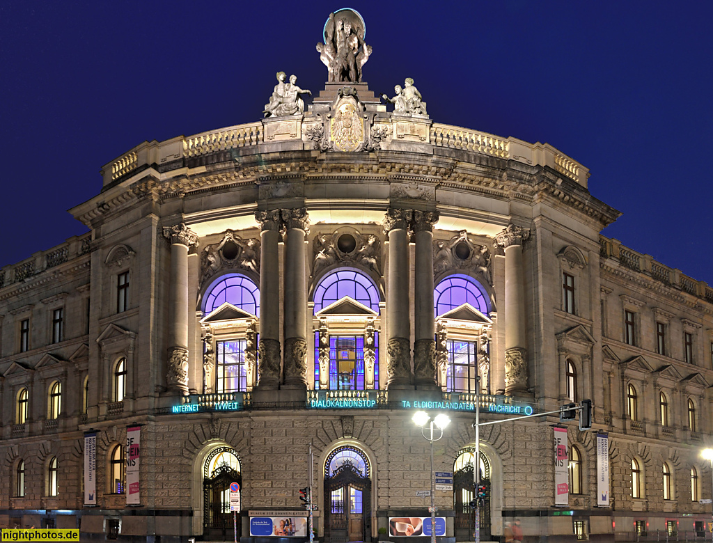 Berlin Mitte Museum für Kommunikation. Erbaut 1871-1874 von Carl Schwatlo als Kaiserliches Generalpostamt. Später Reichspostministerium