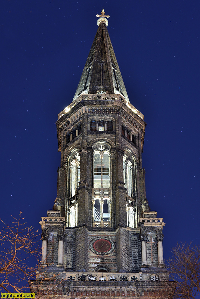 Berlin Mitte Zionskirche erbaut 1866-1873 von Gustav Möller und August Orth im Stil lombardischer Romanik