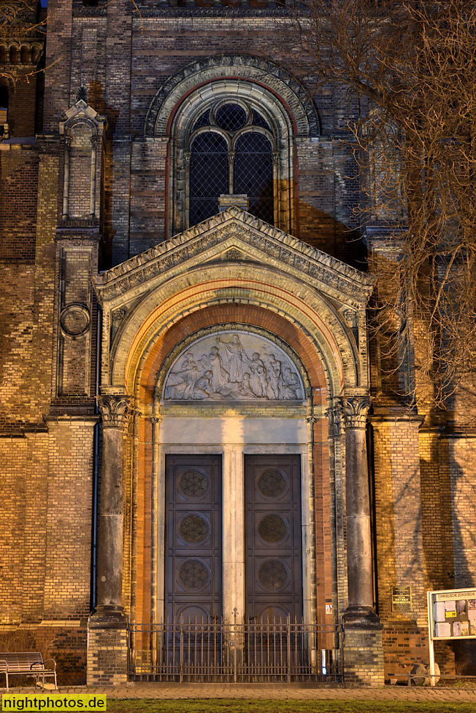 Berlin Mitte Zionskirche erbaut 1866-1873 von Gustav Möller und August Orth im Stil lombardischer Romanik