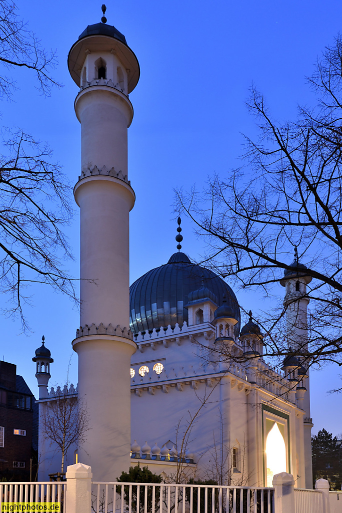 Berlin Wilmersdorf Ahmadyya Moschee erbaut 1924-1928 von Karl Alfred Hermann. Sanierung Aussenbereich 2014-2021 von Architekten D4