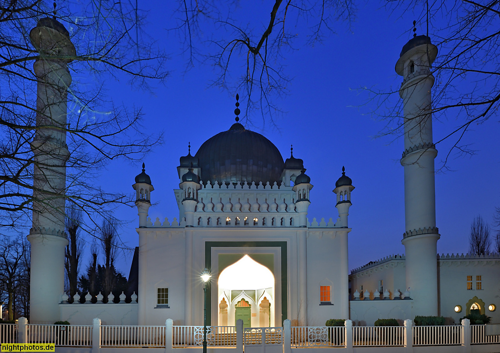 Berlin Wilmersdorf Ahmadyya Moschee erbaut 1924-1928 von Karl Alfred Hermann. Sanierung Aussenbereich 2014-2021 von Architekten D4