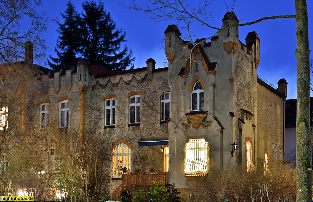 Berlin Lichterfelde Doppelwohnhaus in der Marthastrasse 4a erbaut 1895-1896 von Architekt Gustav Lilienthal