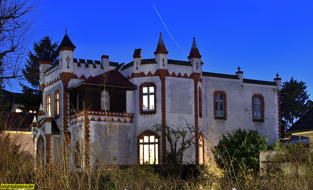 Berlin Lichterfelde Landhaus in der Walter-Linse-Strasse 9 erbaut 1894-1895 von Architekt Gustav Lilienthal für Bauherr B. Rösing