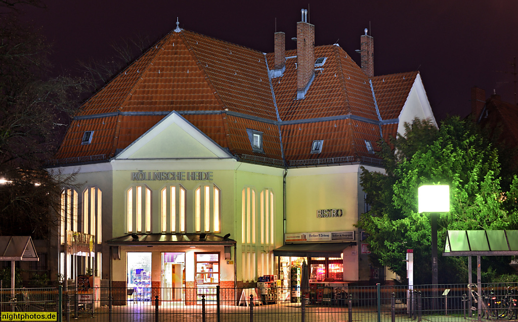 Berlin Neukölln S-Bahnhof Köllnische Heide erbaut 1920 im Stil der Moderne von Karl Cornelius an der Sonnenallee