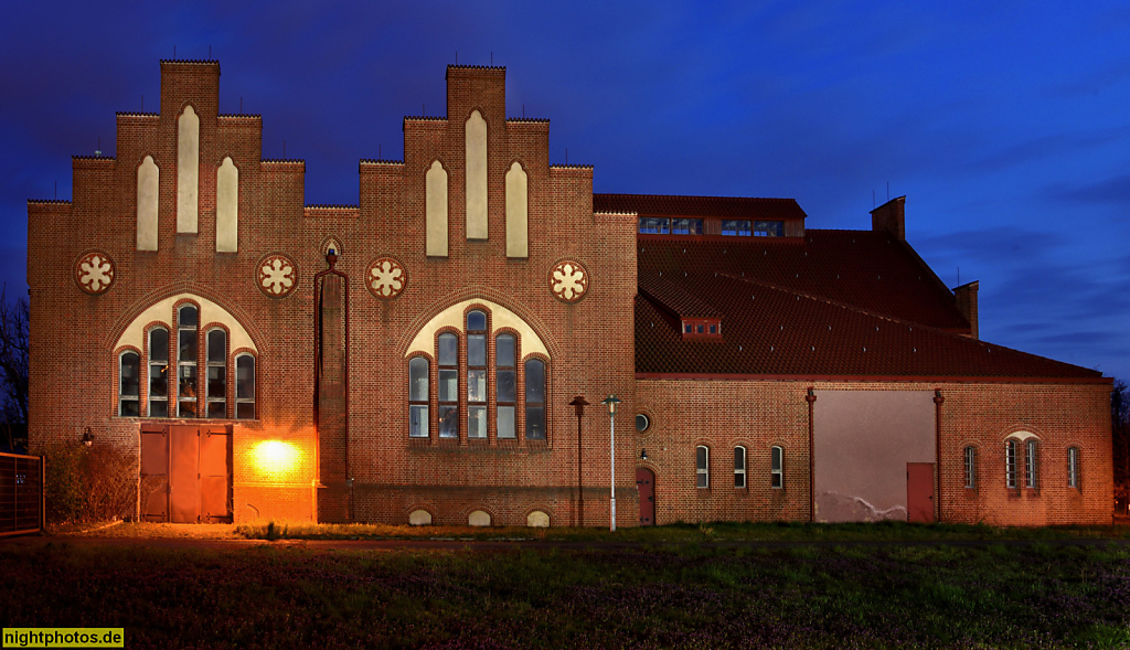 Berlin Lichtenberg Zwischenpumpwerk für Trinkwasser erbaut 1889-1893 von Ingenieur Henry Gill und Architekt Richard Schultze für den Magistrat von Berlin