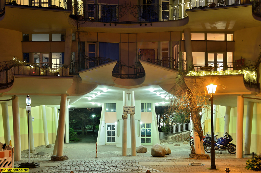 Berlin Kreuzberg Mietshaus erbaut 1979-1985 von Architekten Inken und Hinrich Baller