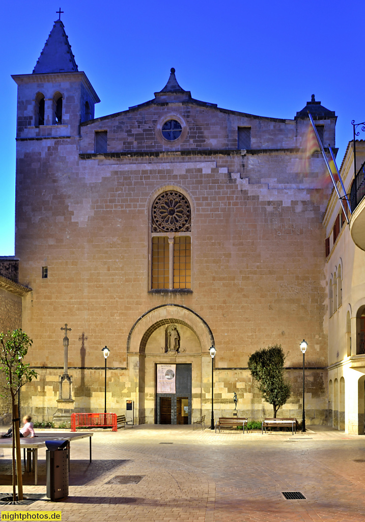 Mallorca Manacor Domikaner Klosterkirche Sant Vicenc de Ferrer erbaut 1597-1617 am Placa del Convent