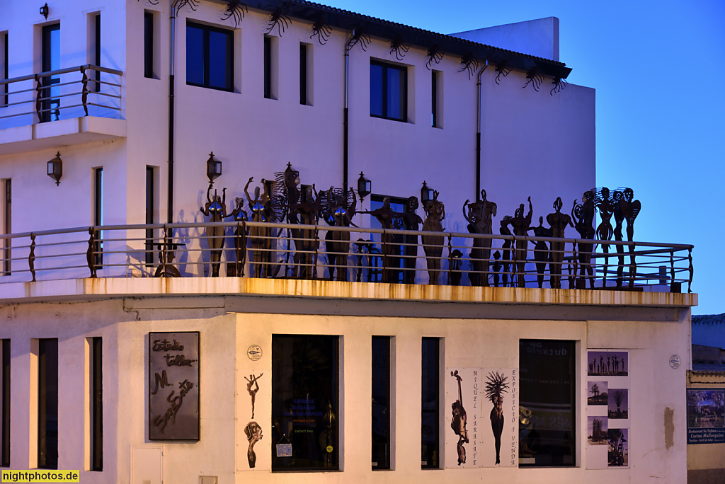 Mallorca Artà. Atelier vom Künstler Miguel Sarasate. Carrer de Son Servera