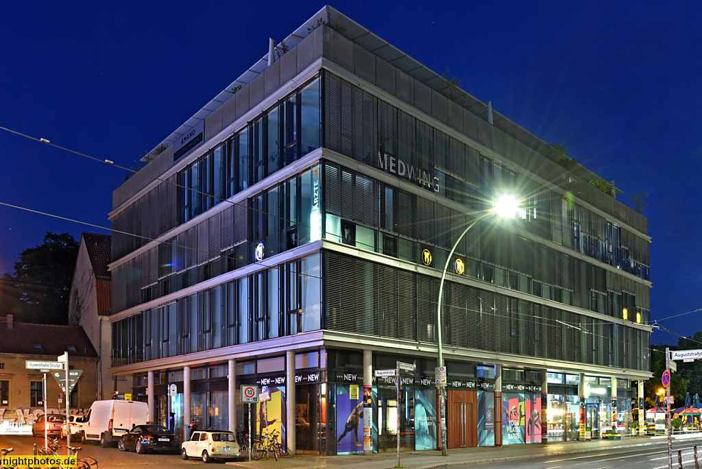 Berlin Mitte Wohn- und Gewerbehaus erbaut 2019 von Architekten Bartels und Schmidt-Ott in der Rosenthaler Strasse 63-64