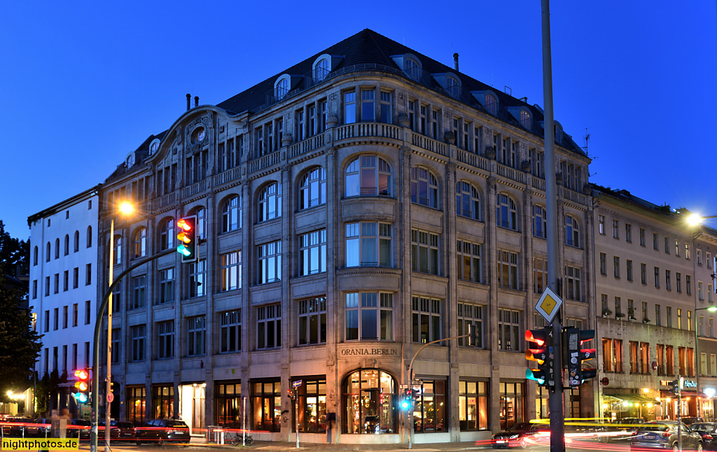 Berlin Kreuzberg Hotel Orania erbaut als Geschäftshaus 1912-1913 von Cremer und Wolffenstein für den Kaufmann Leopold Jacobi am Oranienplatz 17