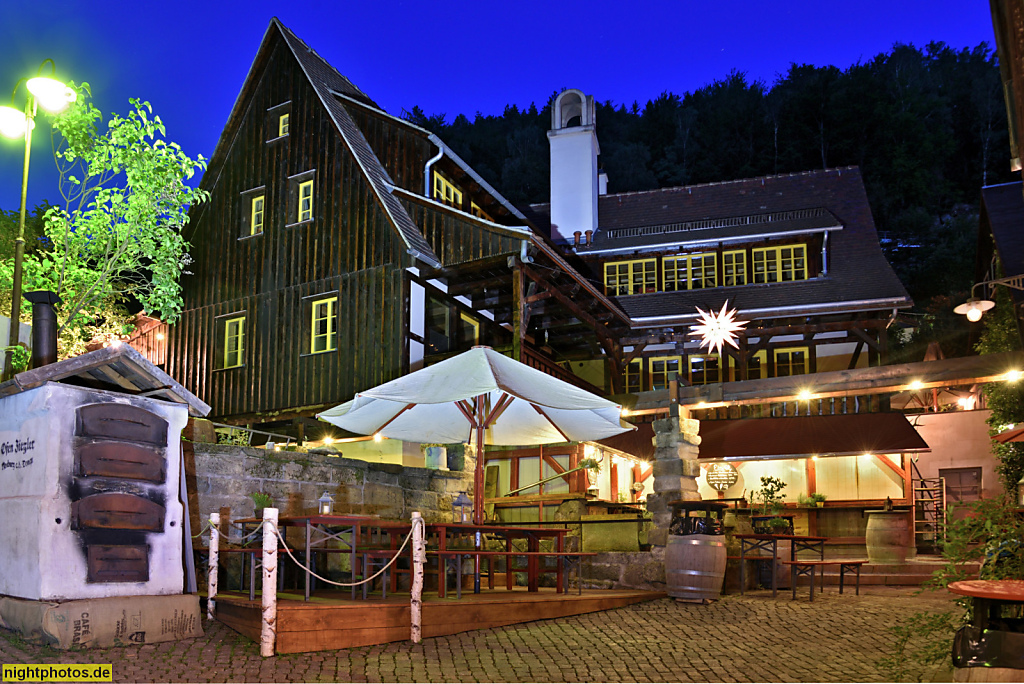 Bad Schandau Ortsteil Schmilka. Pension Forsthaus