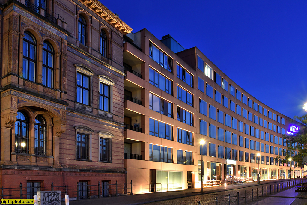 Berlin Mitte ARD-Hauptstadtstudio am Reichstagufer erbaut 1999 von Architekturbüro Ortner und Ortner Baukunst