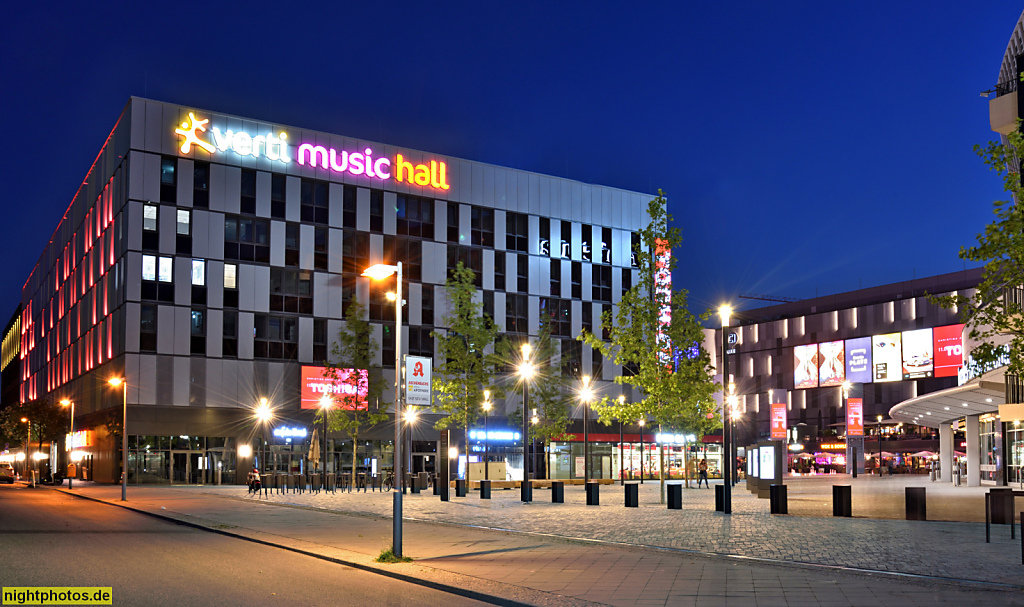 Berlin Friedrichshain Verti Music Hall erbaut 2018 am Mercedes-Platz an der Mühlenstrasse