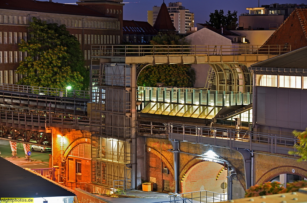 Berlin Kreuzberg Bahnhof Gleisdreieck Hochbahnviadukt erbaut 1912-1913