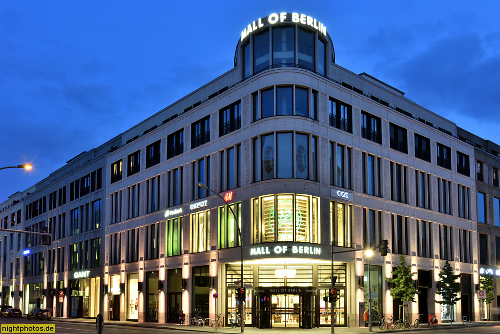 Berlin Mitte Mall of Berlin zwischen Leipziger Platz und Wilhelmstrasse. Erbaut 2012-2014 von Pechtold Architekten und nps tchoban voss