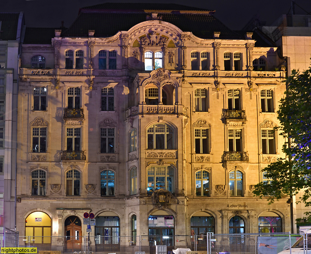 Berlin Charlottenburg ehemalige Hofkonditorei Schilling erbaut 1900-1901 von Zaar und Vahl am Kurfürstendamm 234