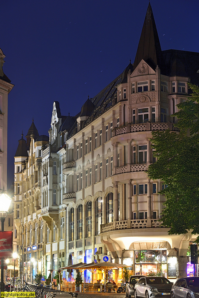 Leipzig Barfussgässchen 11-15. Blick vom Dittrichring