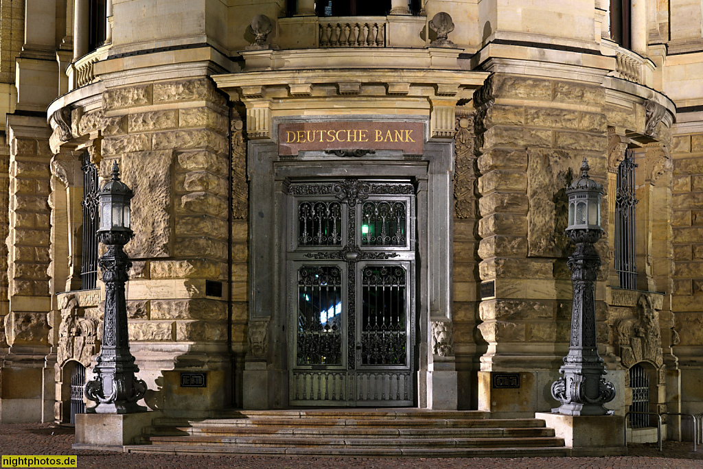 Leipzig Deutsche Bank erbaut 1898-1901 von Arwed Rossbach für die Leipziger Bank im historistischen Stil am Martin-Luther-Ring