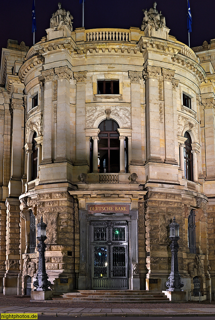 Leipzig Deutsche Bank erbaut 1898-1901 von Arwed Rossbach für die Leipziger Bank im historistischen Stil am Martin-Luther-Ring