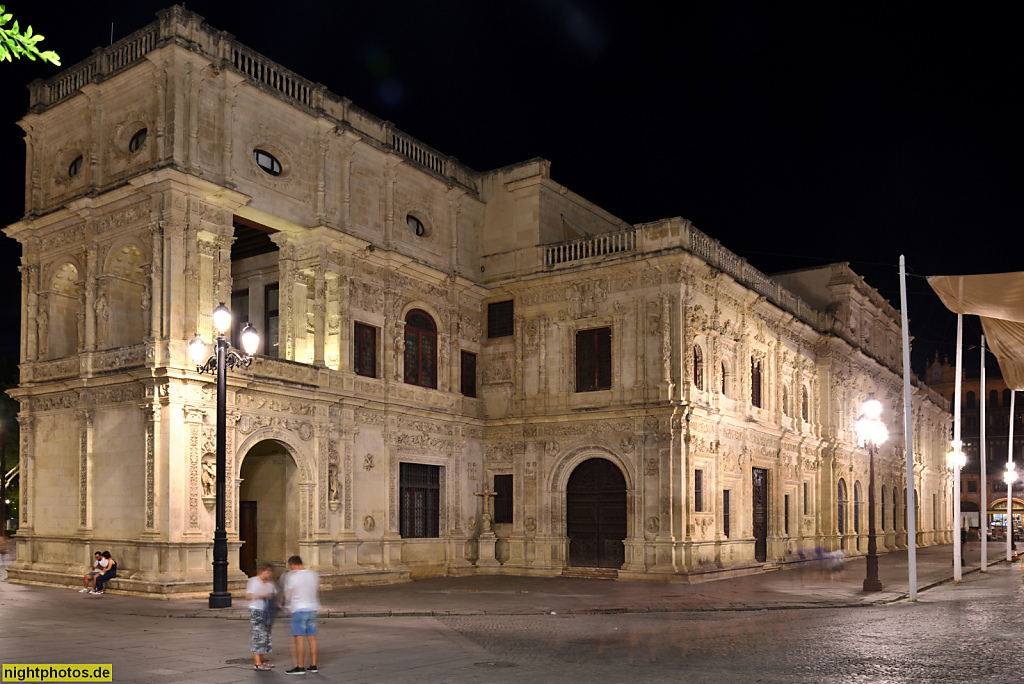 Sevilla Rathaus Ayuntamiento Casa Consistorial erbaut 1527-1534 von Diego de Riaño am Plaza de San Francisco