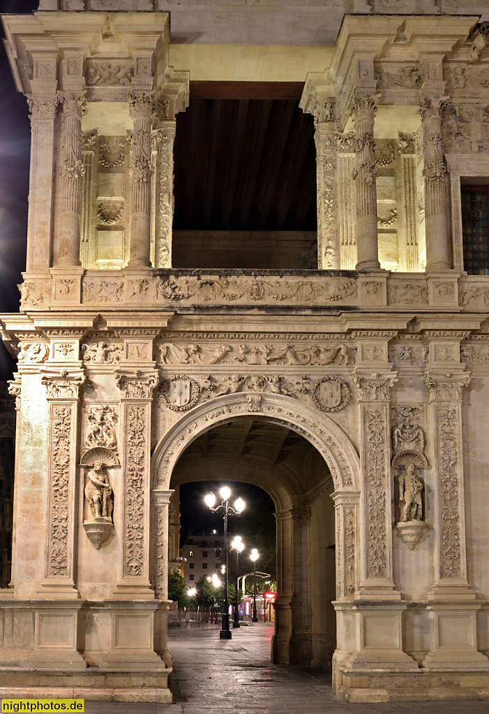 Sevilla Rathaus Ayuntamiento Casa Consistorial erbaut 1527-1534 von Diego de Riaño am Plaza de San Francisco