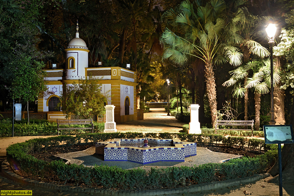 Sevilla Parque de Maria Luisa. Glorieta de Juanita Reina erbaut 1994 zum 10 Todestag von Juanita Reina
