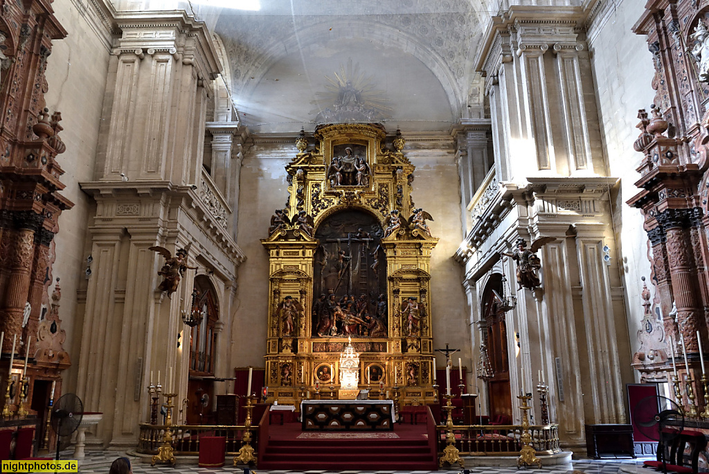 Sevilla Iglesia del Sagrario. La Parroquia de Sagrario. Erbaut 1618-1662 im Barock. Hauptaltar von Francisco Dionisio de Ribas 1665-1669. Schnitzereien von Pedro Roldán