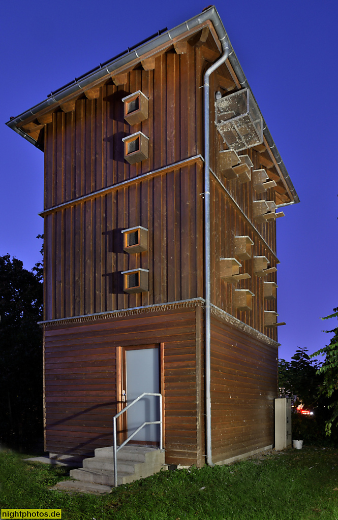 Fulda Taubenturm in den Fuldaauen. Erbaut Mai 2015