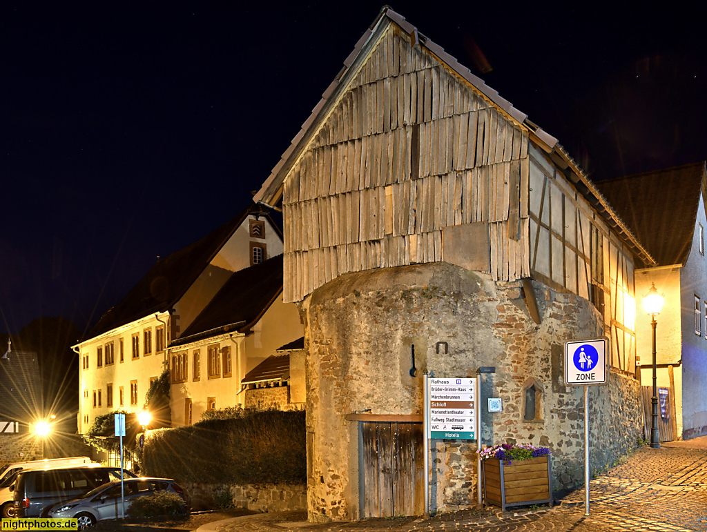 Steinau an der Strasse. Brüder-Grimm-Haus im Amtshaus-Gebäude erbaut 1562 am Untertor