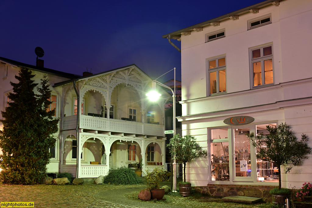 Rügen Sassnitz Bäderarchitektur Karlstrasse Ecke Böttcherstrasse