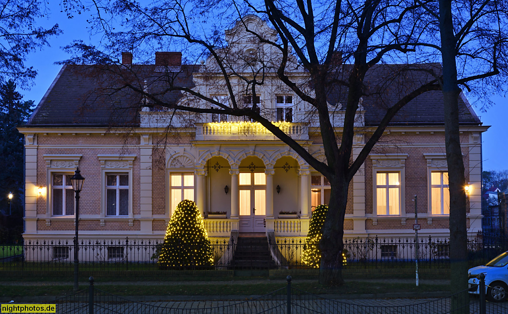 Berlin Marienfelde Wohnhaus erbaut 1899-1901 von Karl A Schmidt und August Lau für Bauerngutsbesitzer Ferdinand Wiese und Landwirt Ernst Wiese