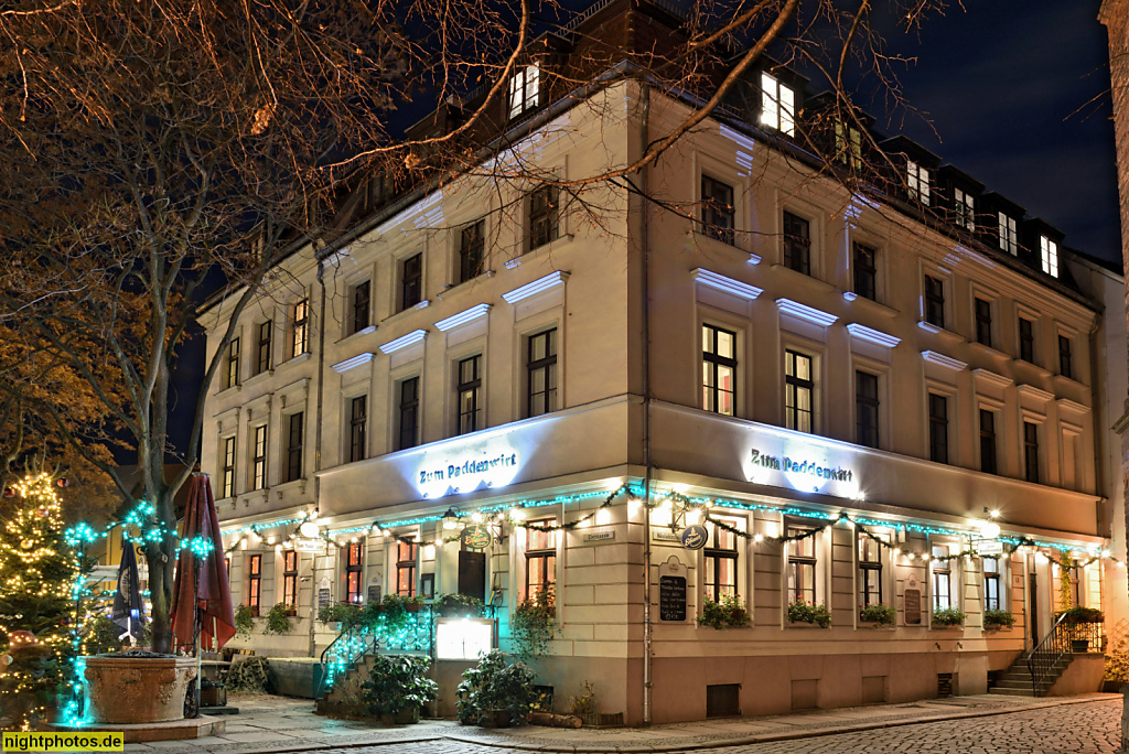 Berlin Mitte Nikolaiviertel Restaurant 'Zum Paddenwirt' seit Anfang 19 Jahrhundert. Klassizistsch historisierend rekonstruiert 1984-1987