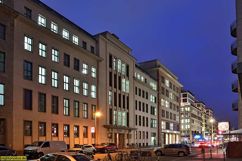 Berlin Mitte Friedrichstadt. DIW im Quartier 11. Erbaut 19371943 von