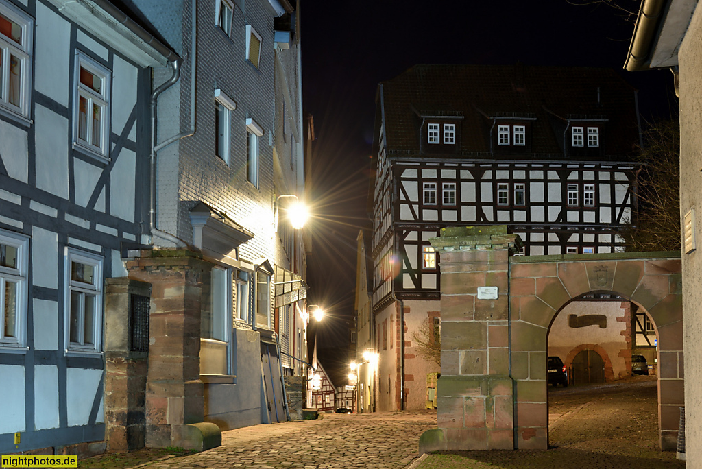 Schlitz Altstadt Obertor Haupteingang zum Schlitzer Burgenring