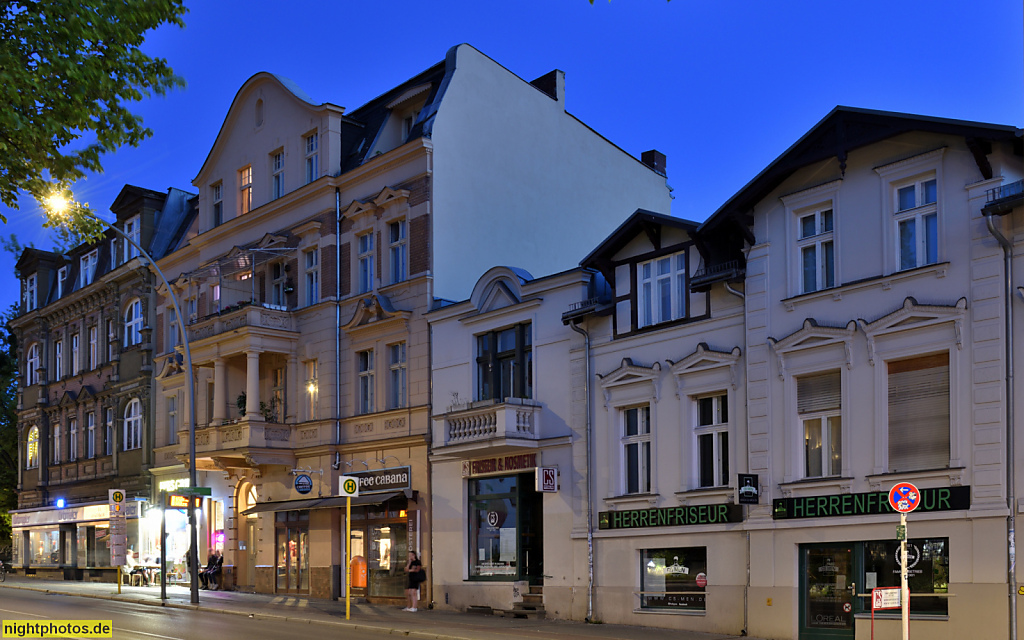 Berlin Zehlendorf Ensemble Miets- und Wohnhäuser erbaut 1883 und 1893-1894 am Teltower Damm 38-44